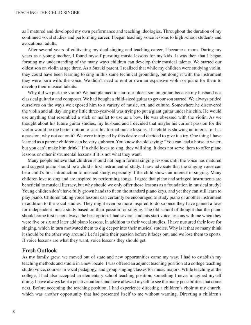 Teaching the Child Singer Pediatric Pedagogy for Ages 5-13