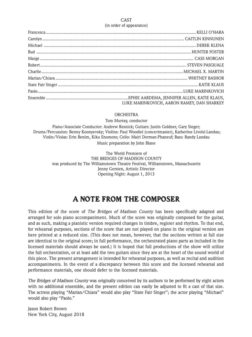 Bridges of Madison County, The