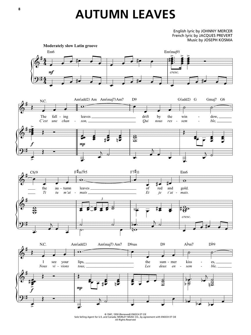 Classic Standards Singer's Jazz Anthology – High Voice