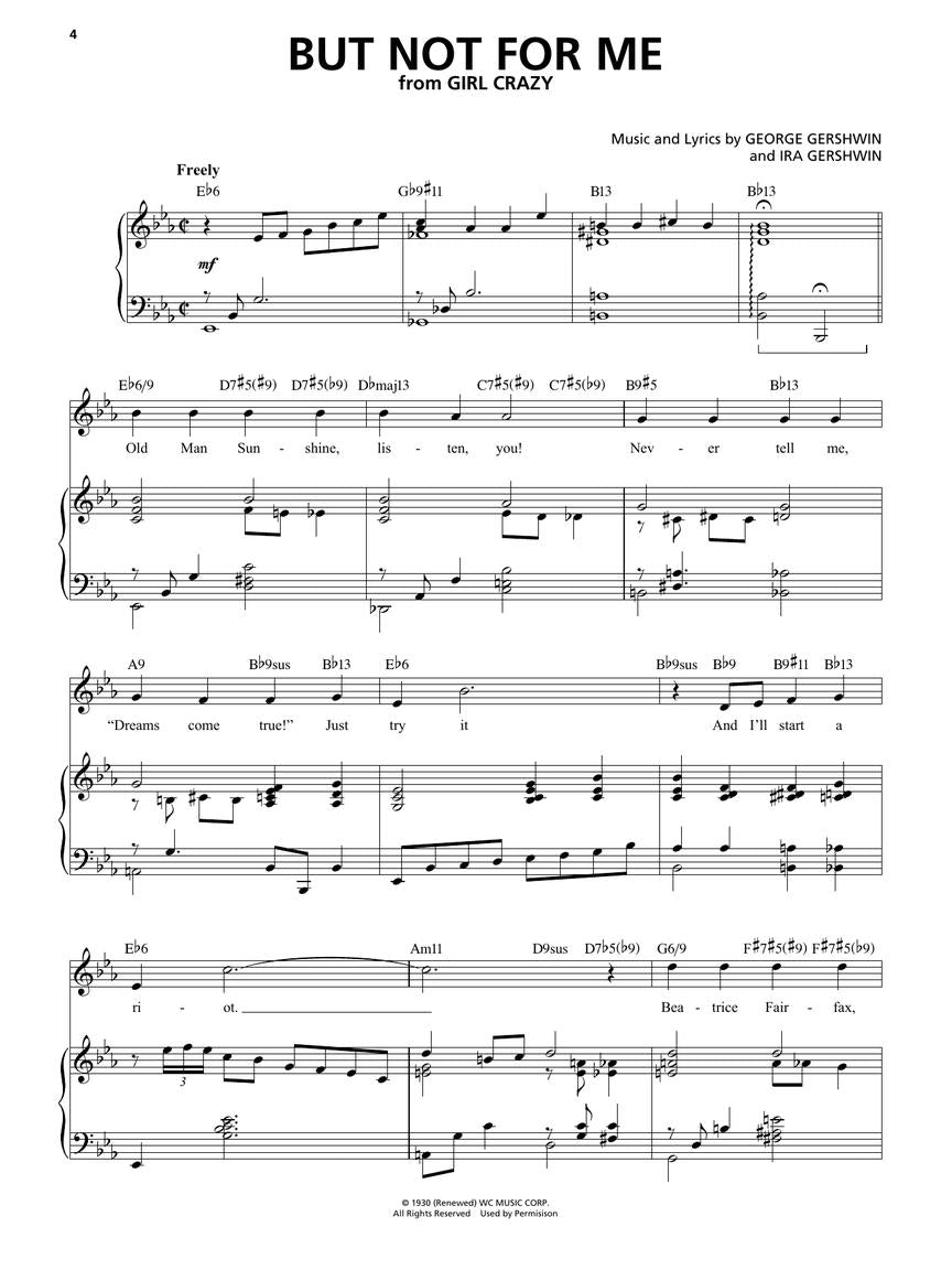 Gershwin: Singer's Jazz Anthology - High Voice