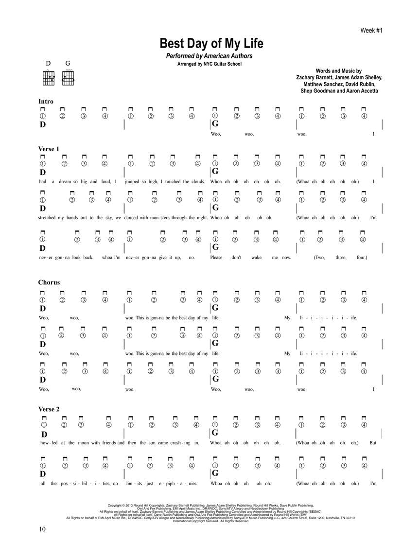 NYC Guitar School – Songs for Beginners