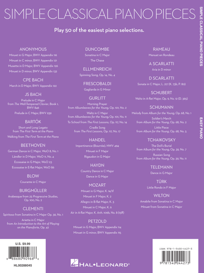 Simple Classical Piano Pieces