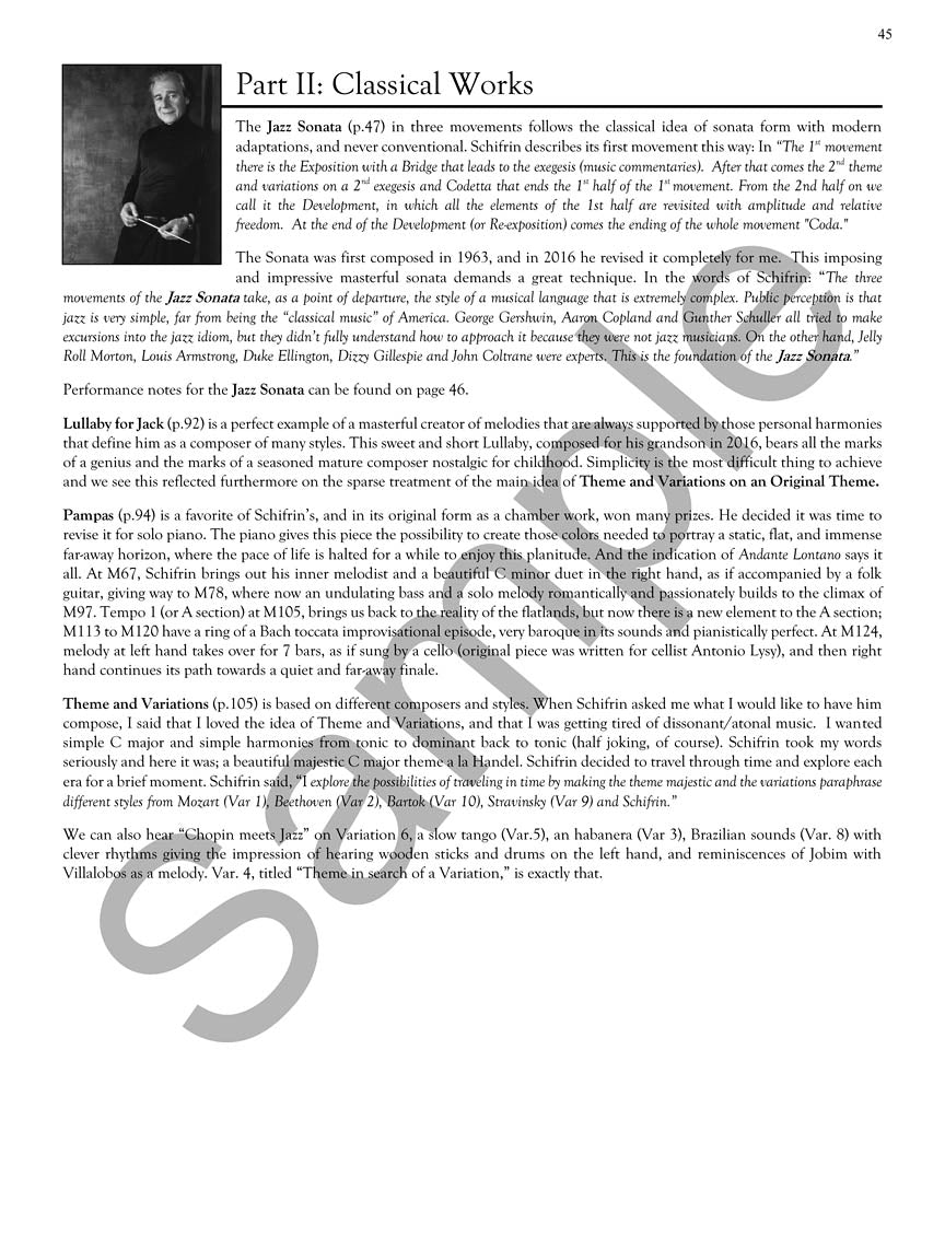 Schifrin, Lalo - Piano Music of