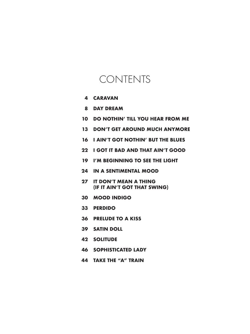 Duke Ellington 16 Jazz Classics Arranged for Easy Piano