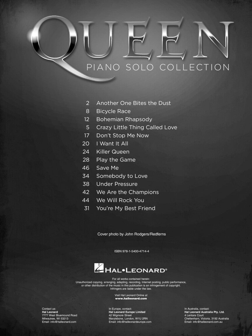 Queen - Piano Solo Collection