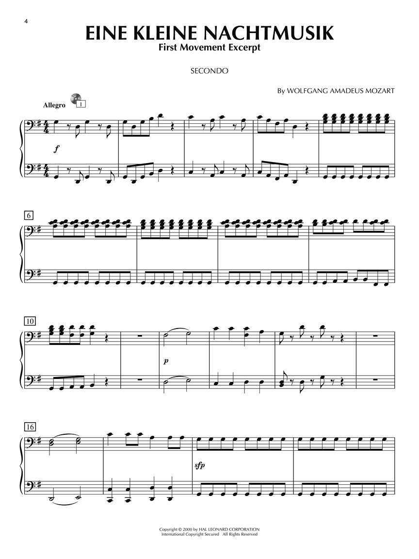 Classical for Two - Piano Duet Play-Along Volume 28