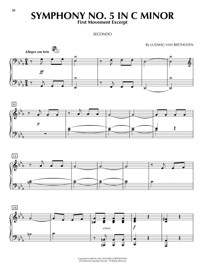 Classical for Two - Piano Duet Play-Along Volume 28
