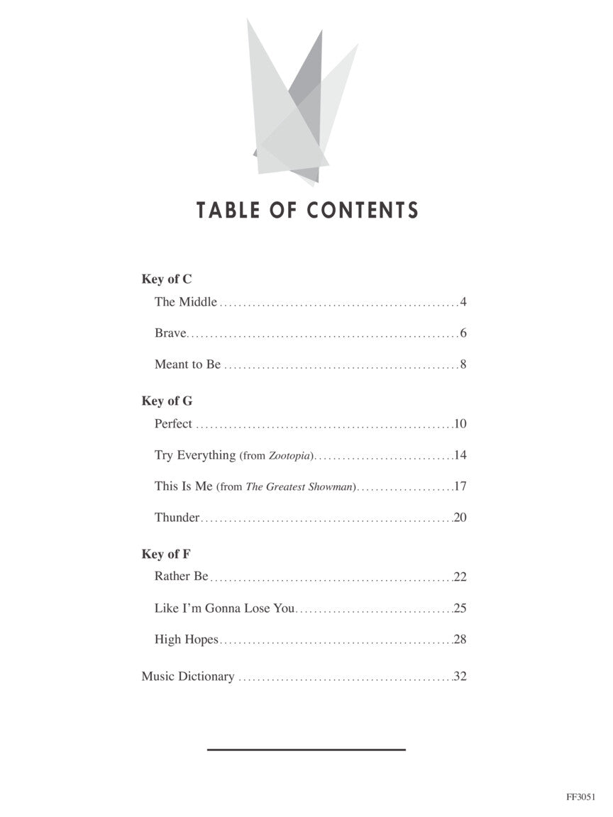 Faber Chordtime Piano Hits Level 2B