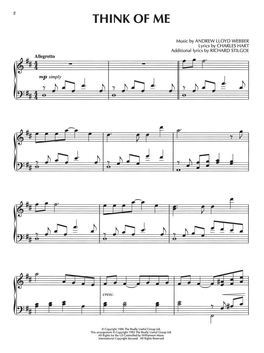 Phantom of the Opera - Piano Solo