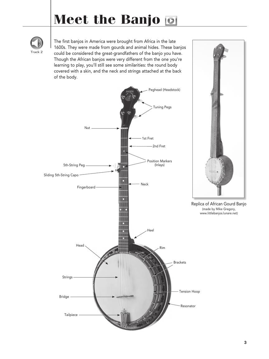 Play Banjo Today! All-in-one Beginner's Pack - Includes Book 1, Book 2, Audio & Video