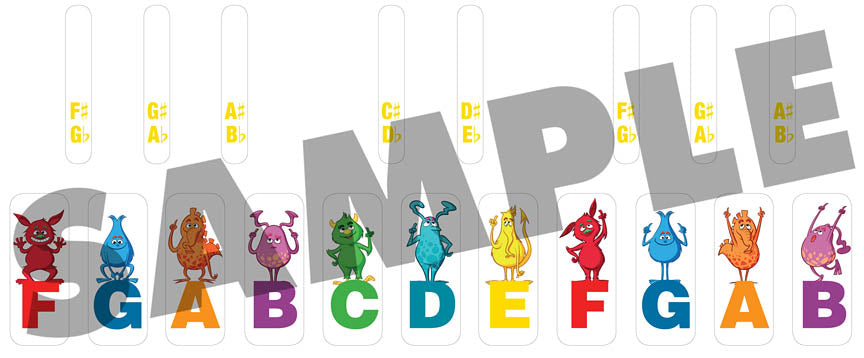 Thompson's Note Finder & Keyboard Sticker Set (JT Easiest Piano Course)