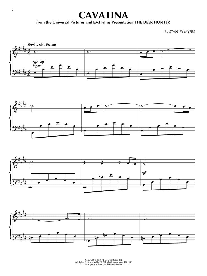 Cavatina (From The Deer Hunter)