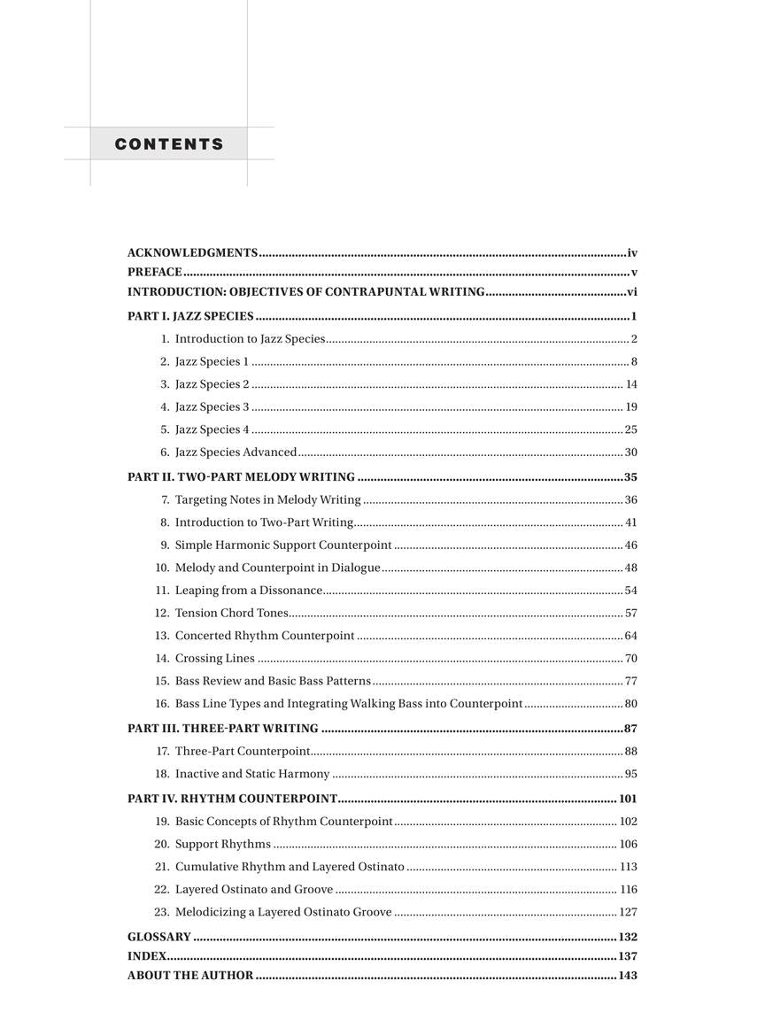 Counterpoint in Jazz Arranging