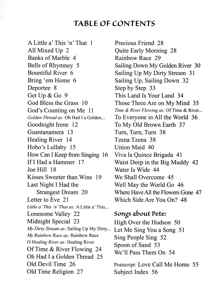 Seeger, Pete - If I Had a Hammer - Pete Seeger Sing-Along Songbook