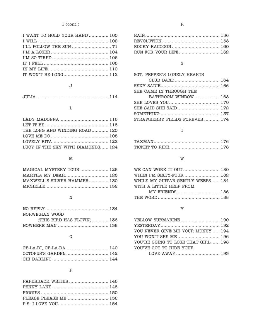 Real Book - (8.09): Beatles Real Book, The