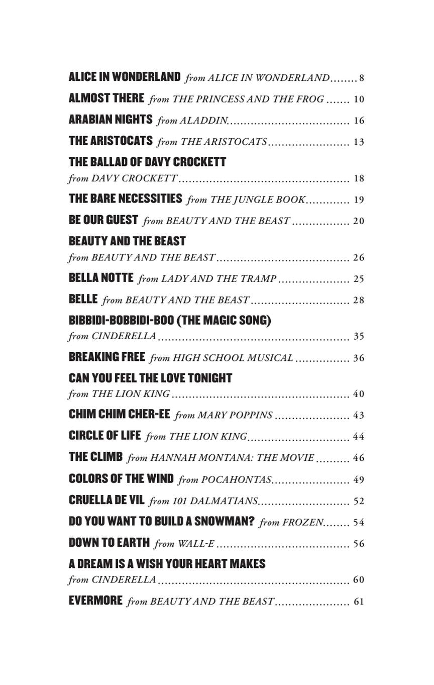 Little Black Disney Songbook