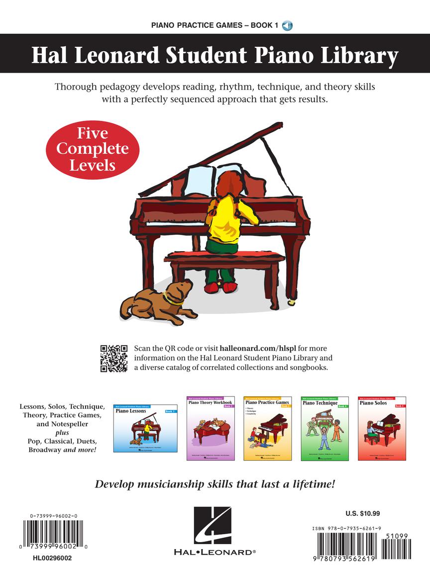 Piano Practice Games Book 1 - Hal Leonard Student Piano Library