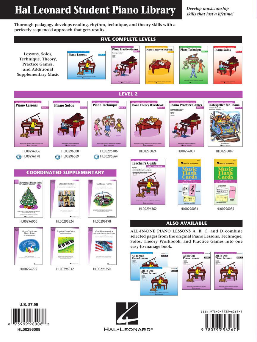 Piano Solos Book 2 - Hal Leonard Student Piano Library