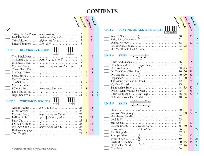 Piano Lessons Book 1 - Hal Leonard Student Piano Library