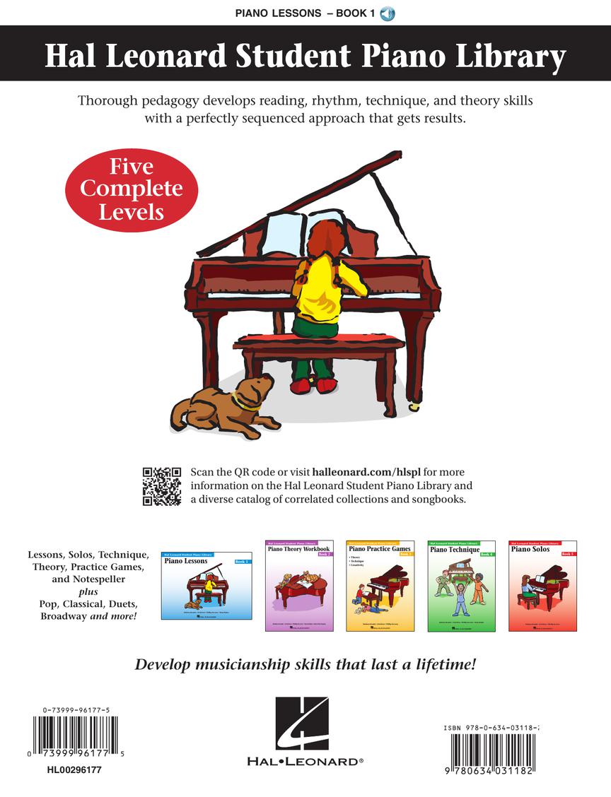 Piano Lessons Book 1 - Hal Leonard Student Piano Library