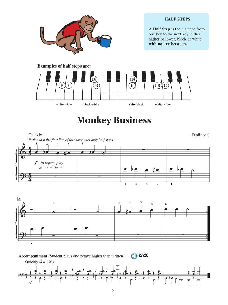 Piano Lessons Book 3 Audio and MIDI Access Included -Hal Leonard Student Piano Library