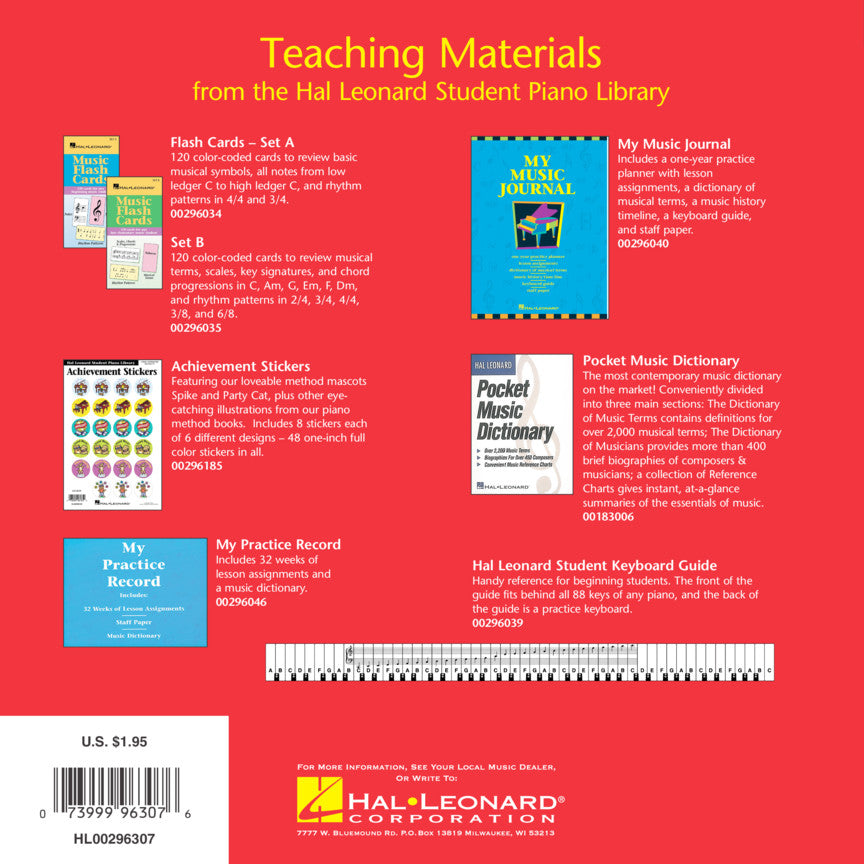 Manuscript Paper: Hal Leonard, Student Piano Library Music Manuscript Paper (Wide-staff) 32pgs, 6 staves (8.5" x 8.5")