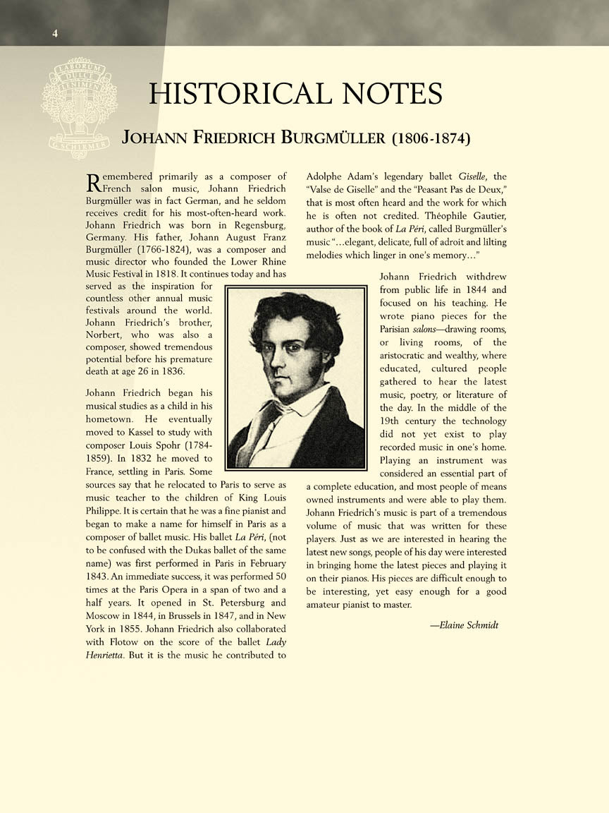 Burgmüller, J. Friedrich -¦25 Progressive Studies, Opus 100