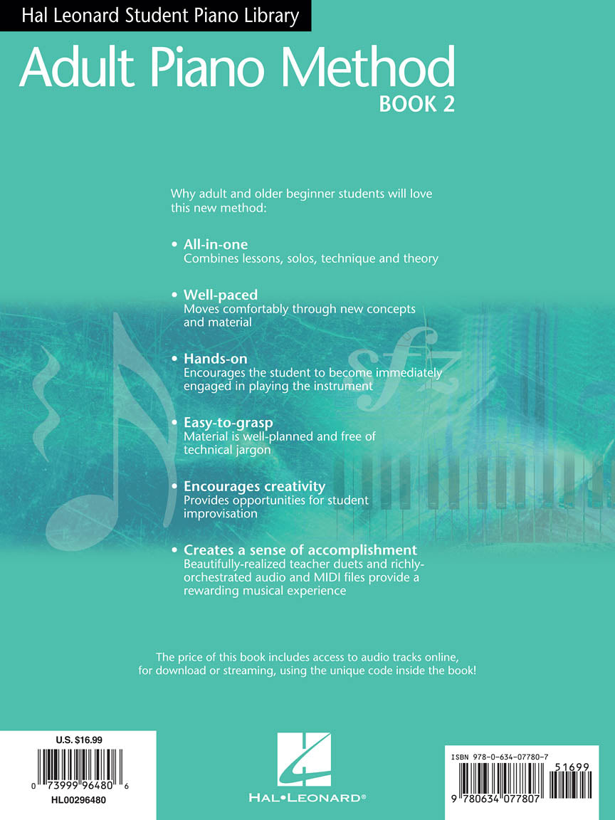 Hal Leonard Student Piano Library Adult Piano Method