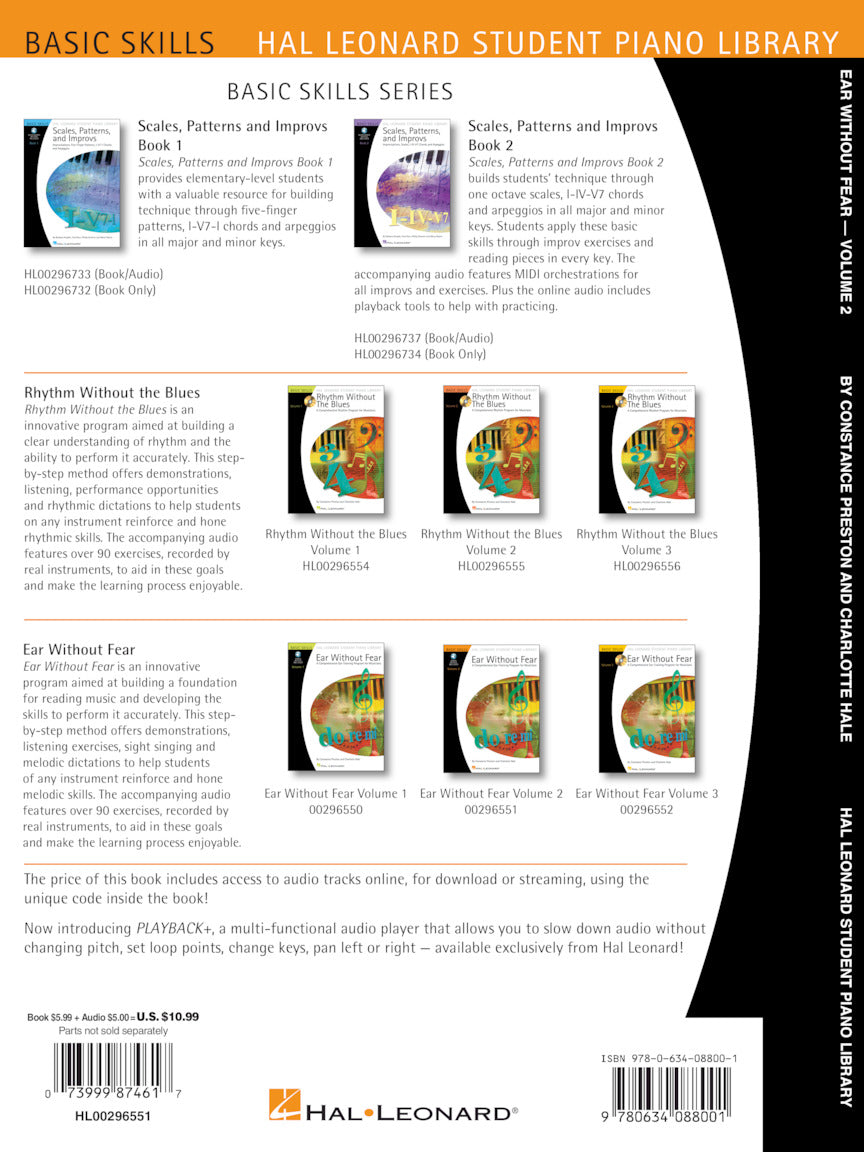 Ear Without Fear Volume 2 Comprehensive Ear-Training Program for Musicians