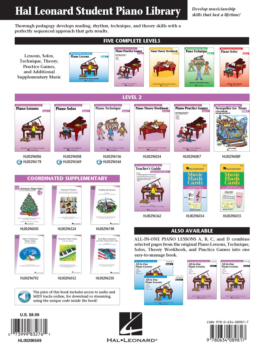 Piano Solos Book 2 - Hal Leonard Student Piano Library