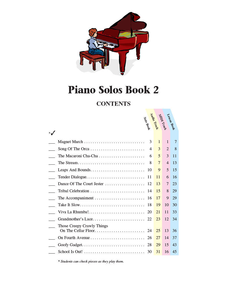 Piano Solos Book 2 - Hal Leonard Student Piano Library