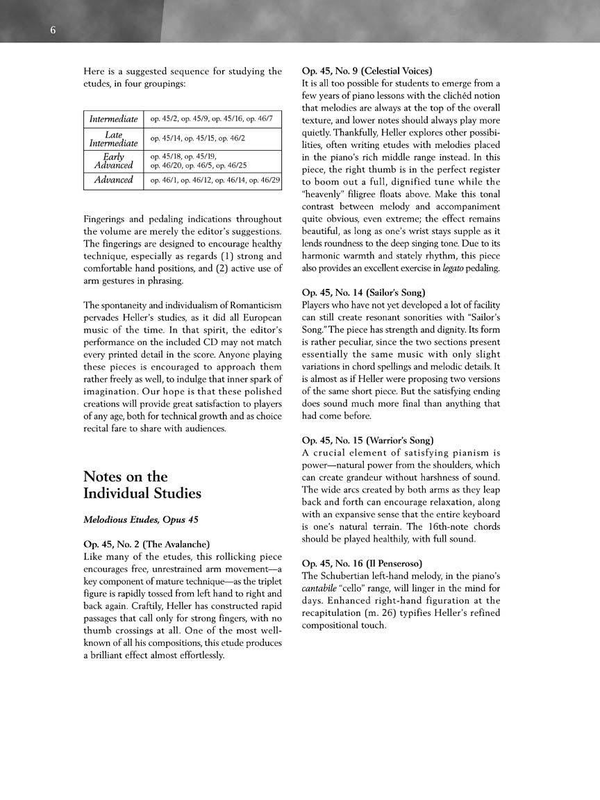 Heller Selected Studies Opus 45 & 46