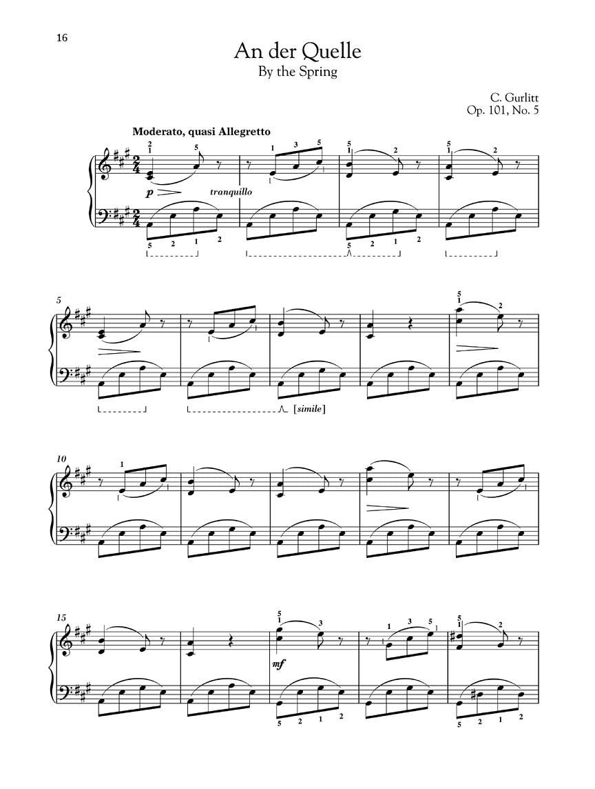 Gurlitt - Albumleaves for the Young, Opus 101