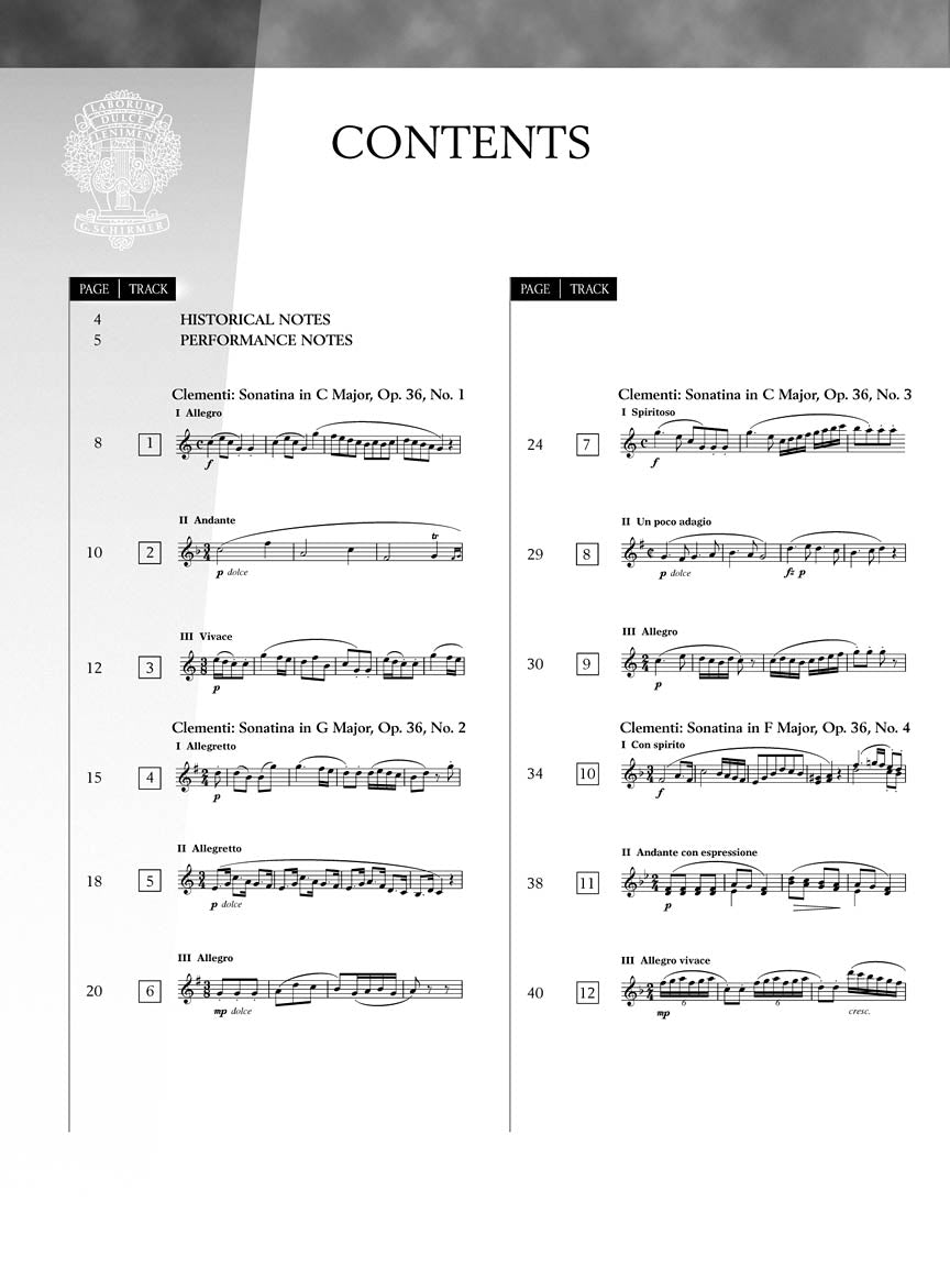 Sonatina Album - Clementi, Kuhlau, Dussek, and Beethoven