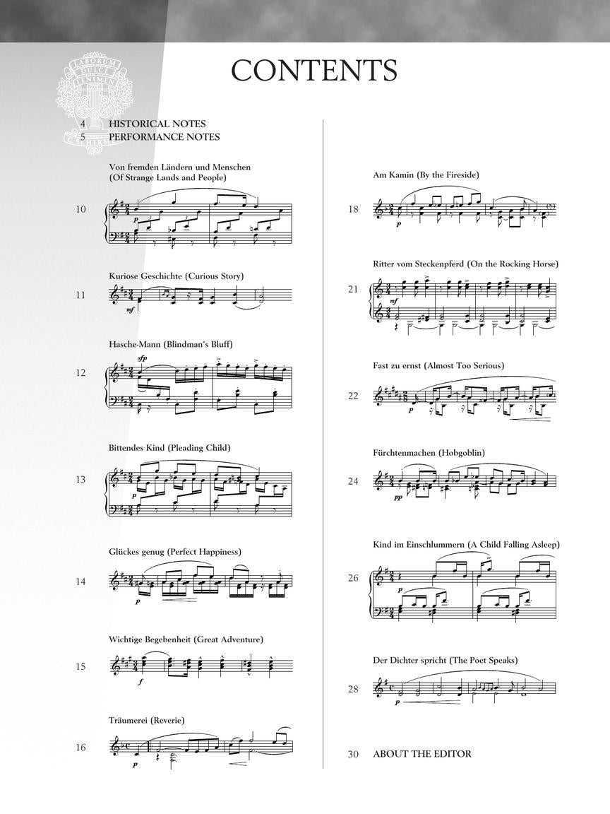 Schumann Scenes from Childhood (Kinderscenen) Opus 15