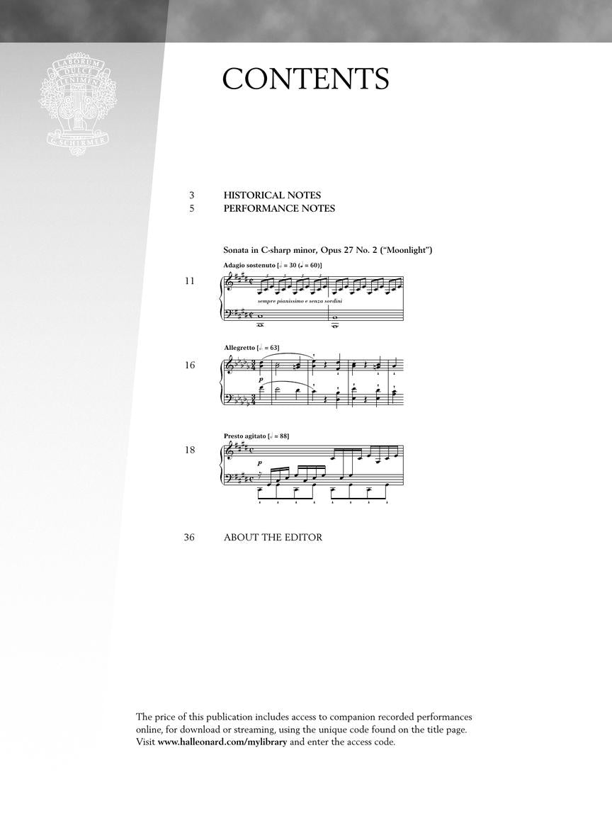 Beethoven, Ludwig van - Sonata in C-Sharp Minor, Opus 27, No. 2 (Moonlight)