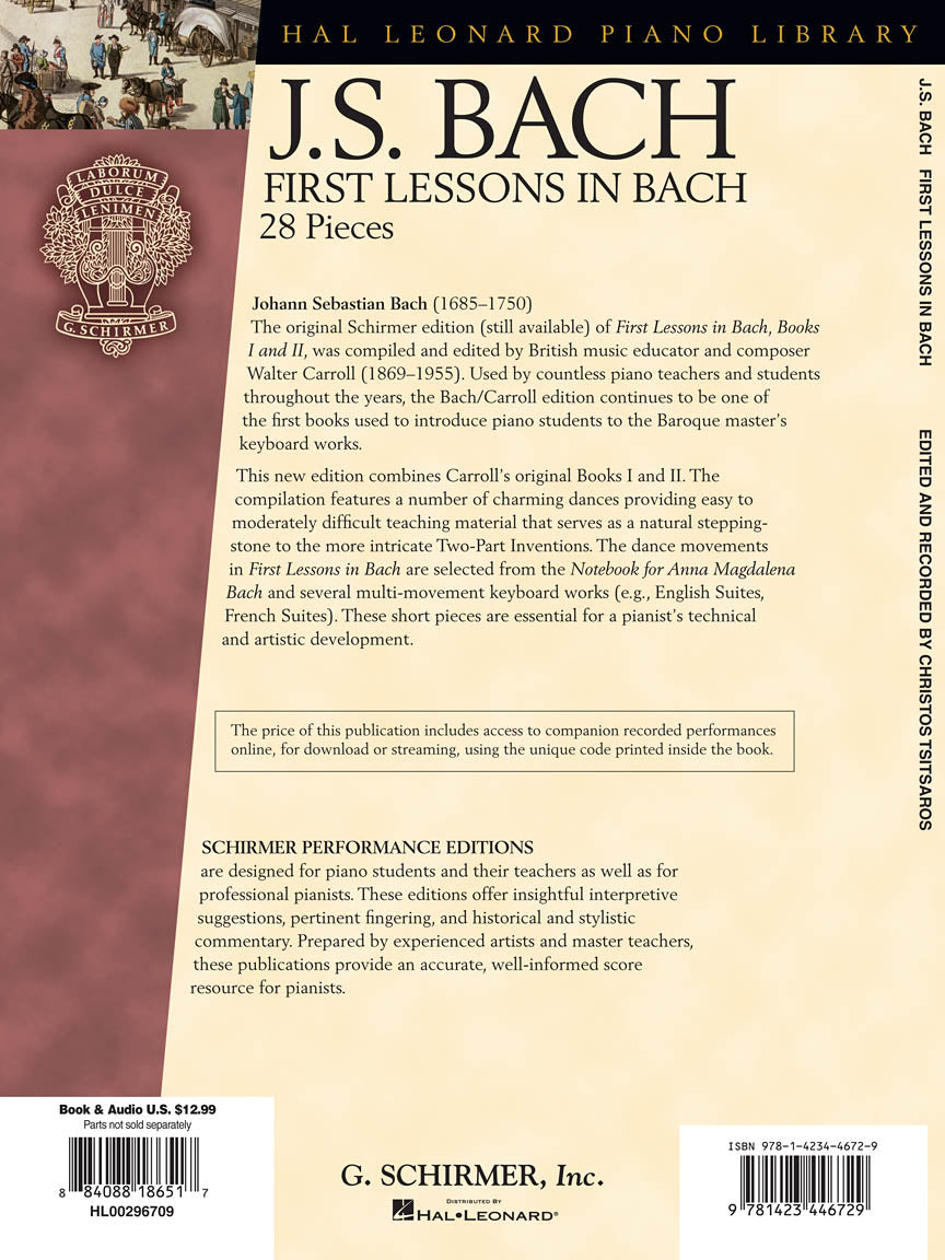 Bach - First Lessons in Bach