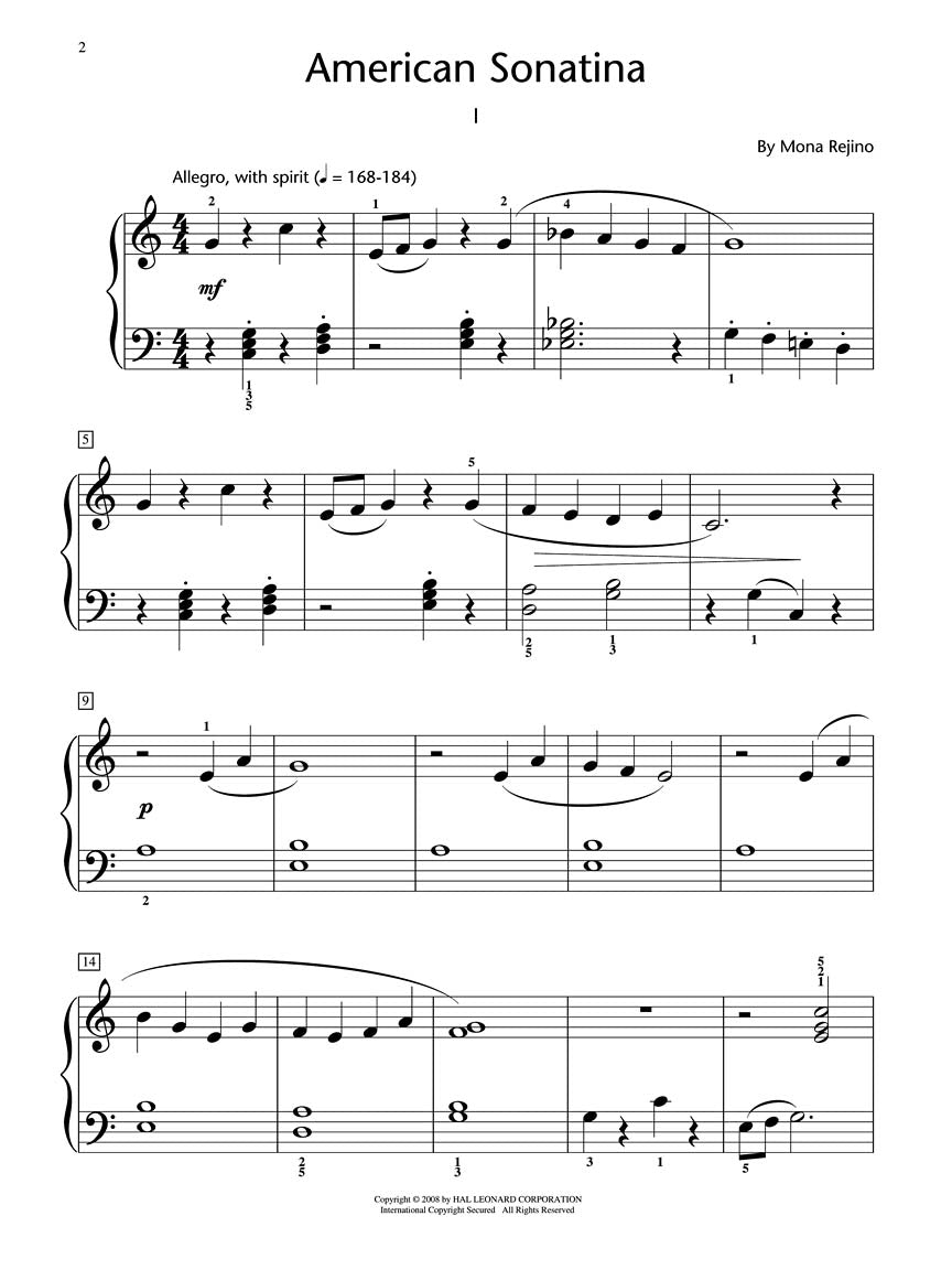 American Sonatina - Showcase Solo Level 3