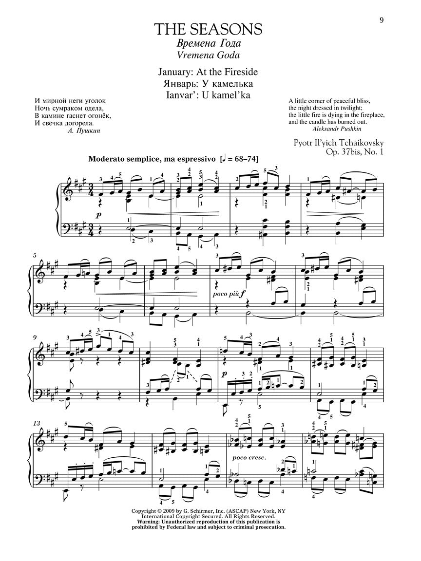 Tchaikovsky - The Seasons