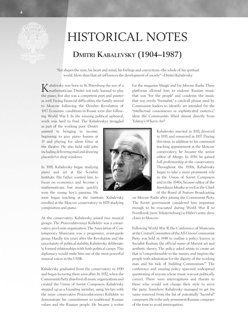 Kabalevsky - 30 Pieces for Children, Op. 27