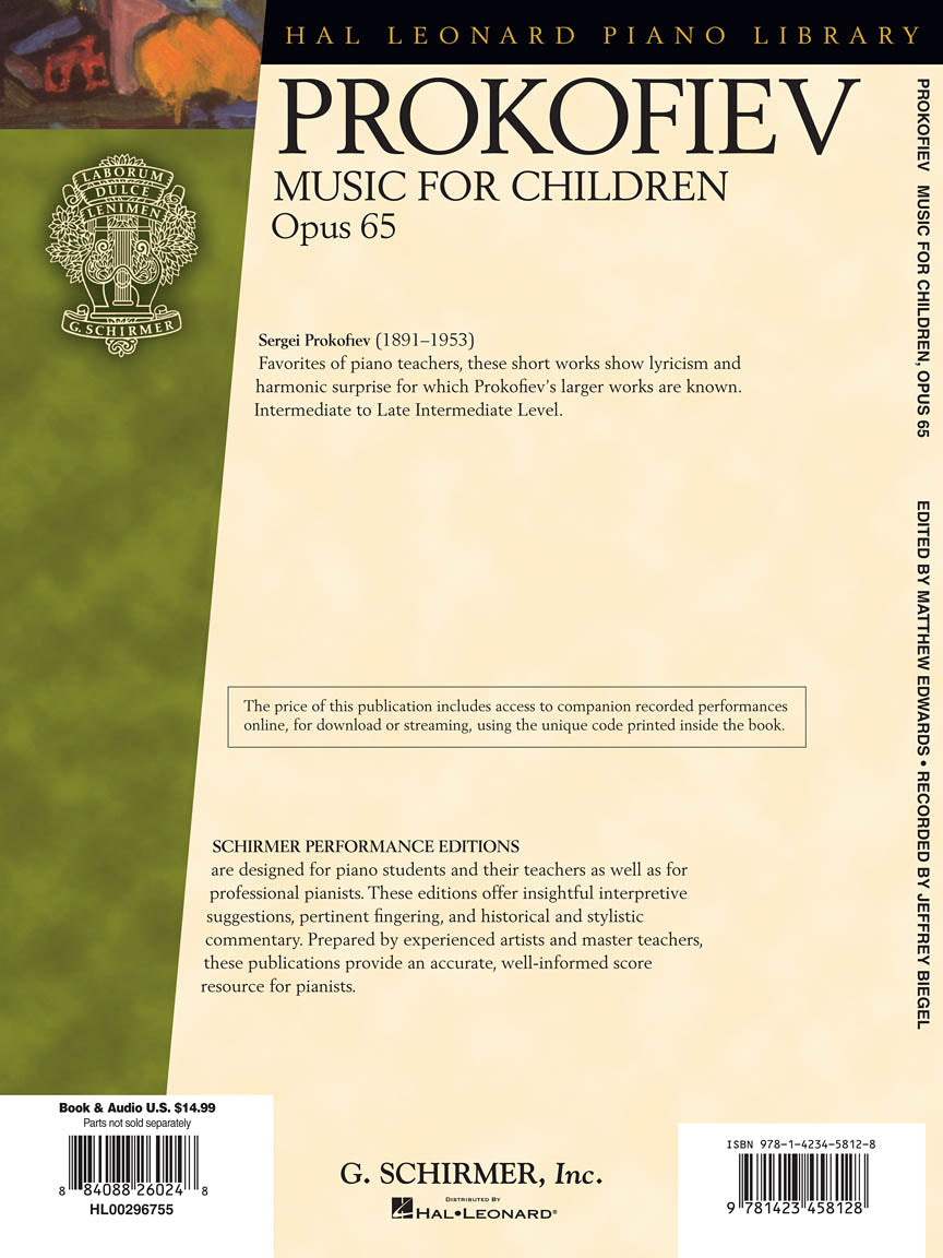 Prokofiev - Music for Children, Op. 65