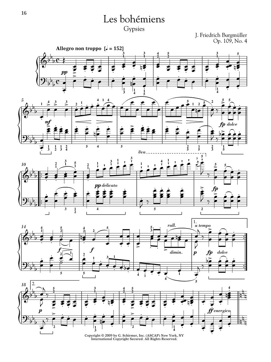 Burgmüller - 18 Characteristic Studies, Op. 109 - Schirmer Performance Edition