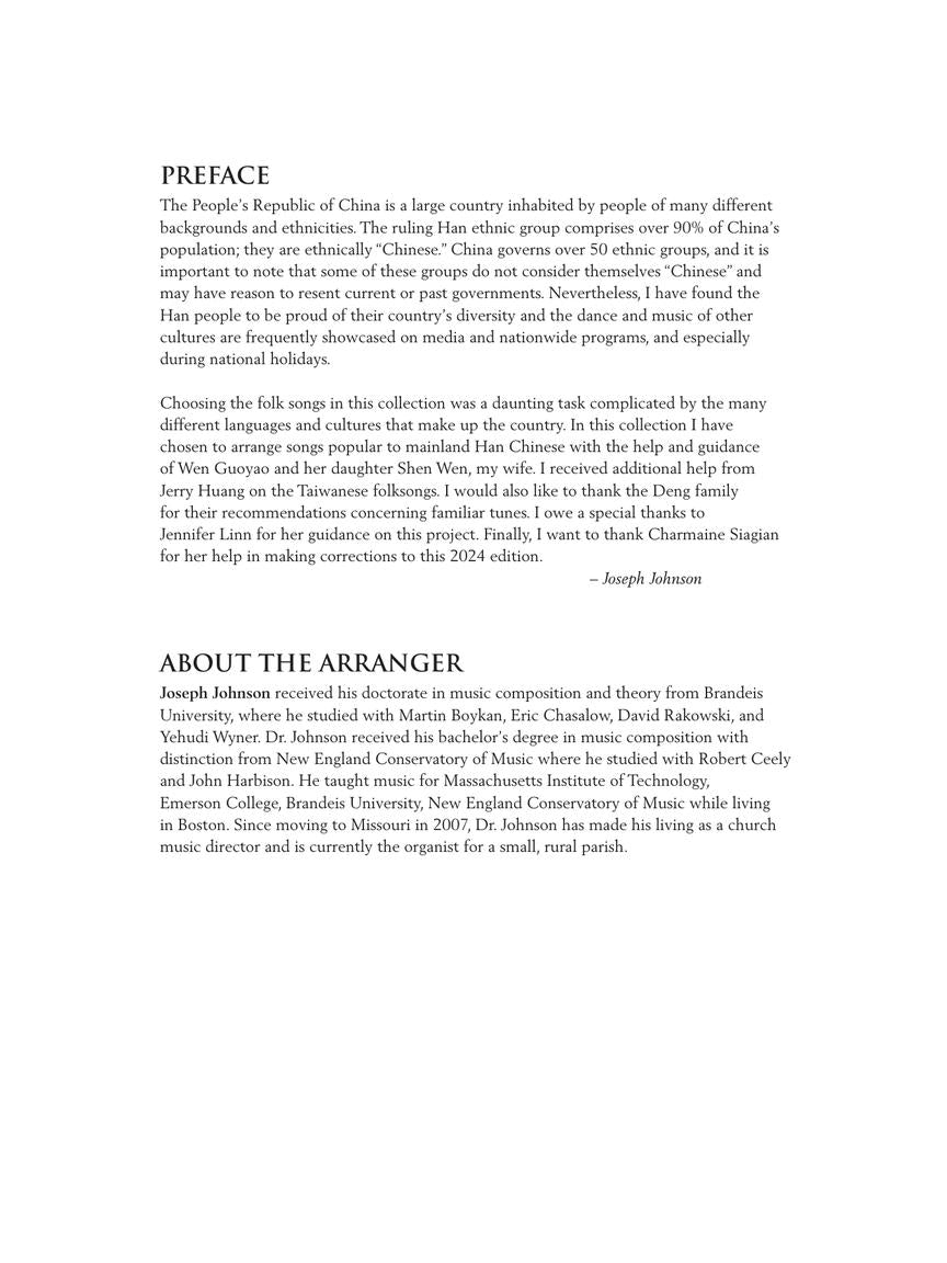 Chinese Folk Songs Collection