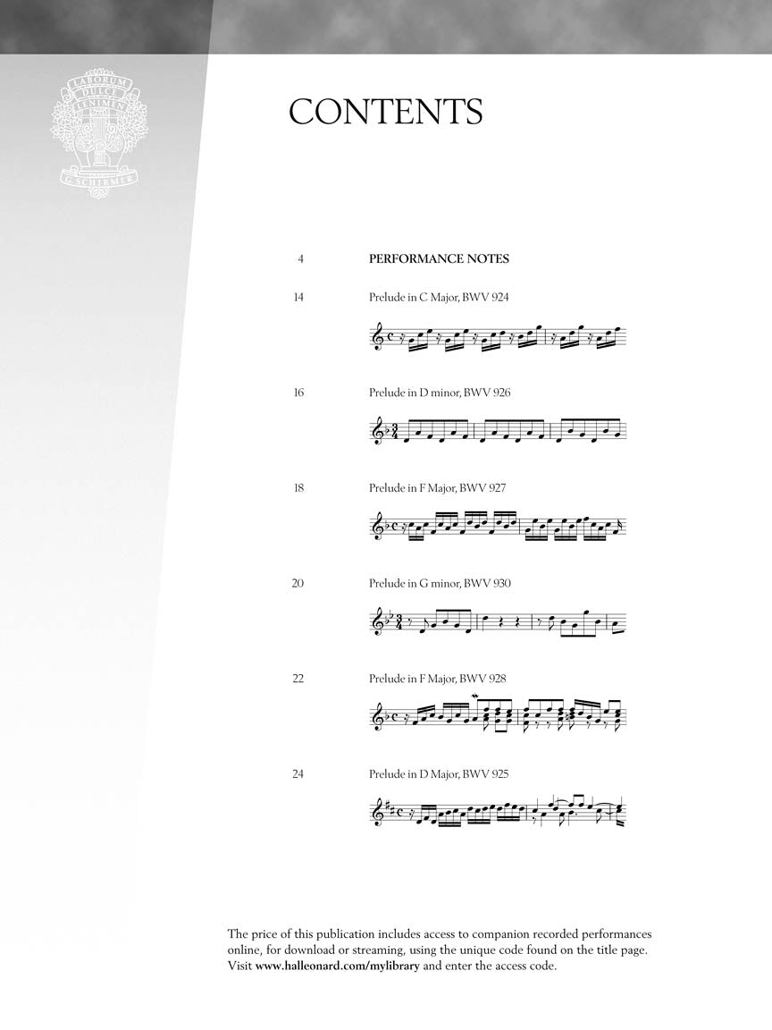 Bach - Nineteen Little Preludes