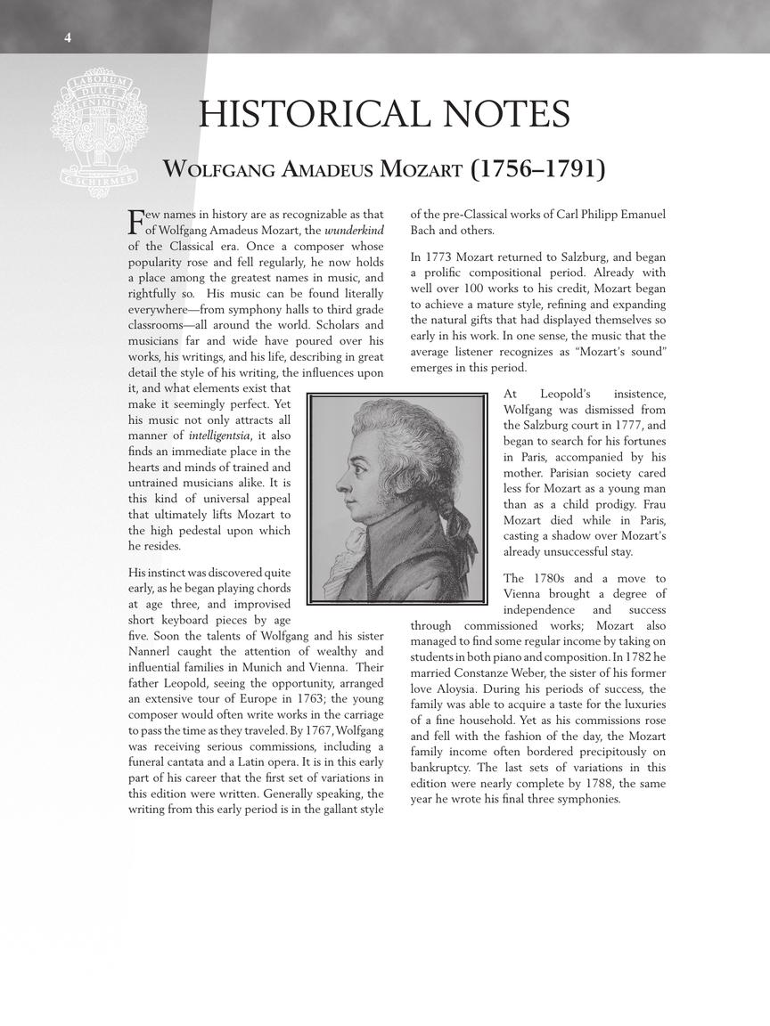 Mozart - Selected Variations