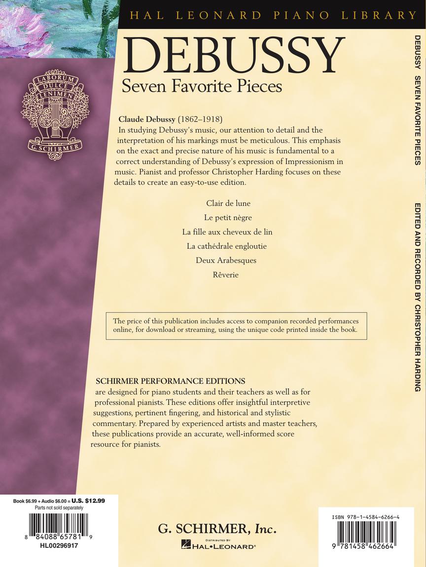 Debussy - Seven Favorite Pieces