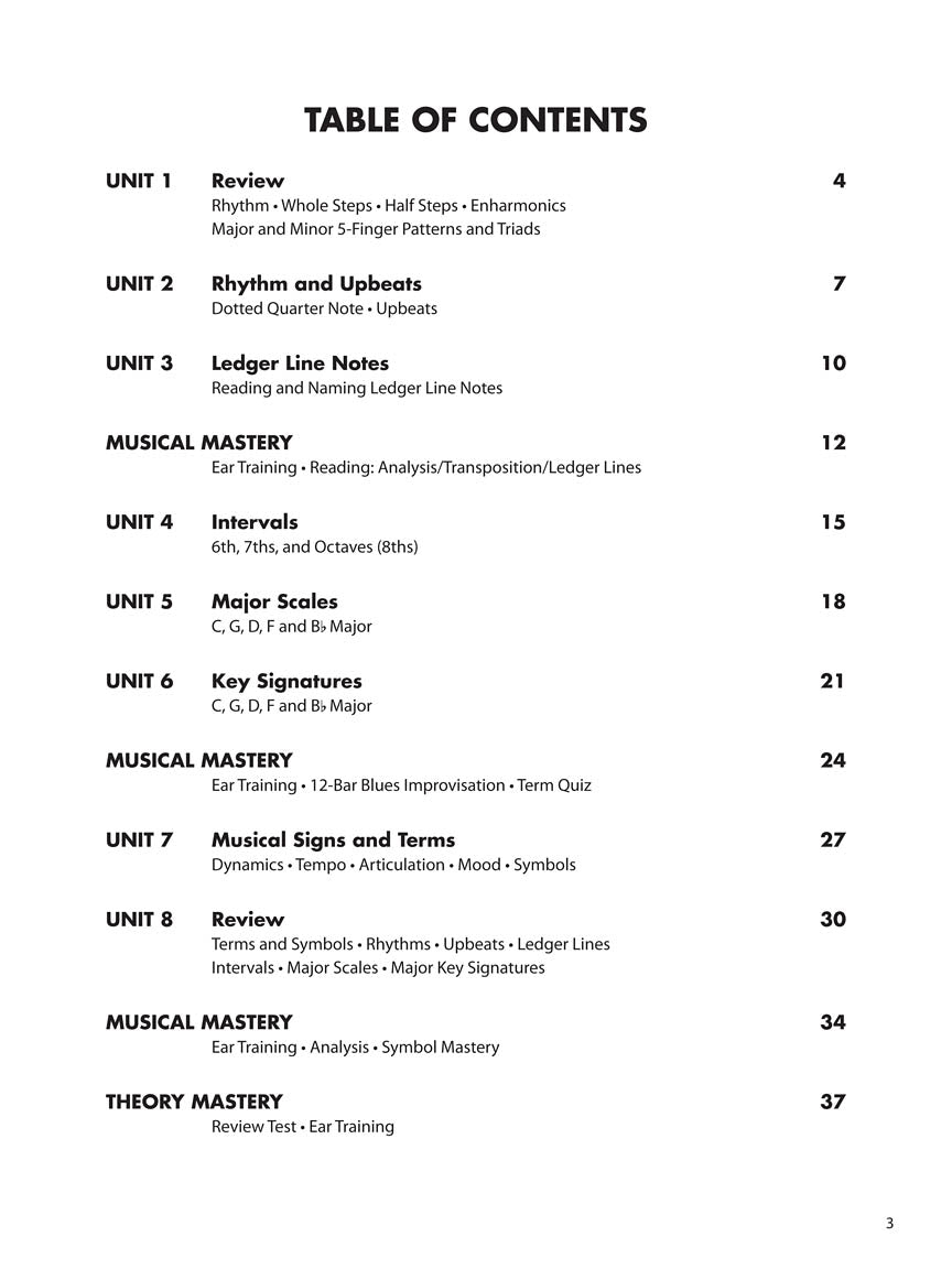 Essential Elements Piano Theory - Level 4