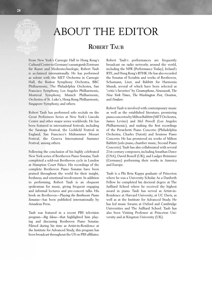 Beethoven - Sonata No. 13 in E-flat Major, Opus 27, No. 1