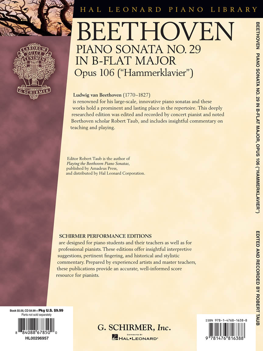 Beethoven - Sonata No. 29 in B-flat Major, Opus 106 (Hammerklavier)