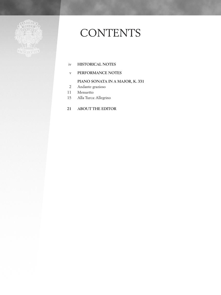 Mozart Piano Sonata in A Major, K.331